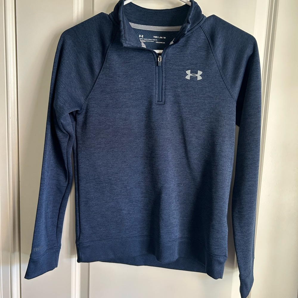 Under Amour Navy Boys 1/4 zip